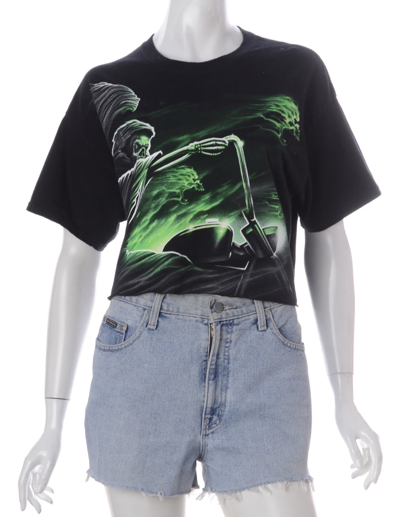 Beyond Retro Label Label Kim Printed Cropped Tee