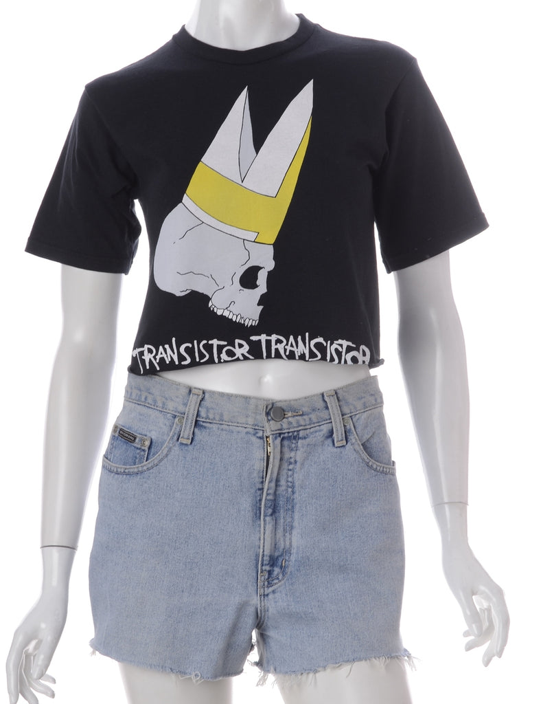 Beyond Retro Label Label Kim Printed Cropped Tee