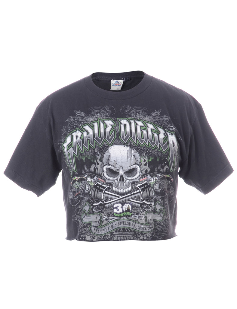 Beyond Retro Label Label Kim Printed Cropped Tee