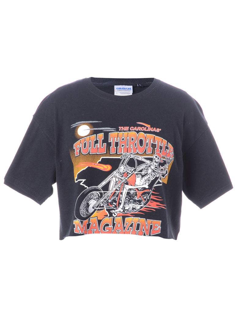 Beyond Retro Label Label Kim Printed Cropped Tee