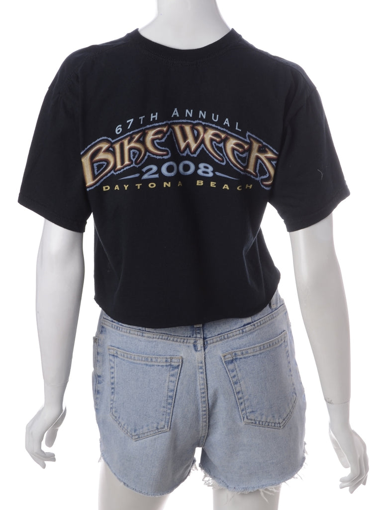 Beyond Retro Label Label Kim Printed Cropped Tee