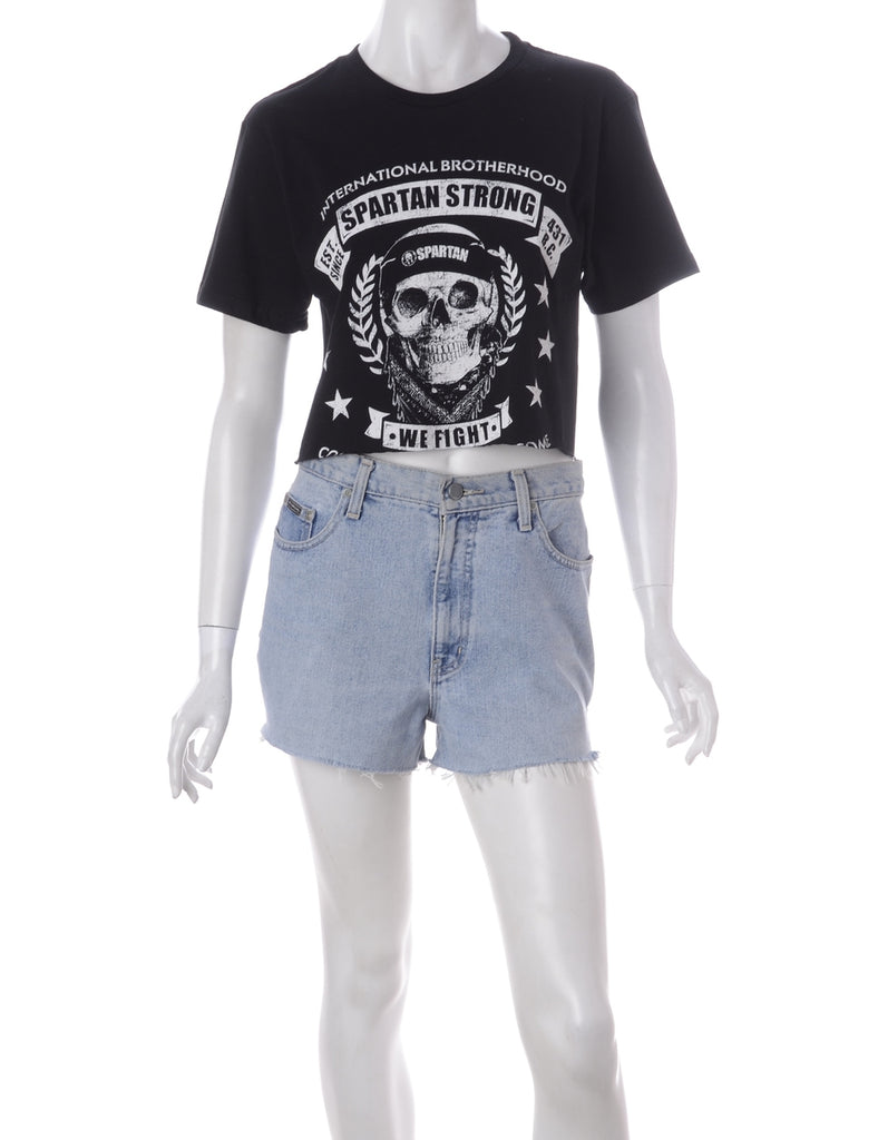 Beyond Retro Label Label Kim Printed Cropped Tee
