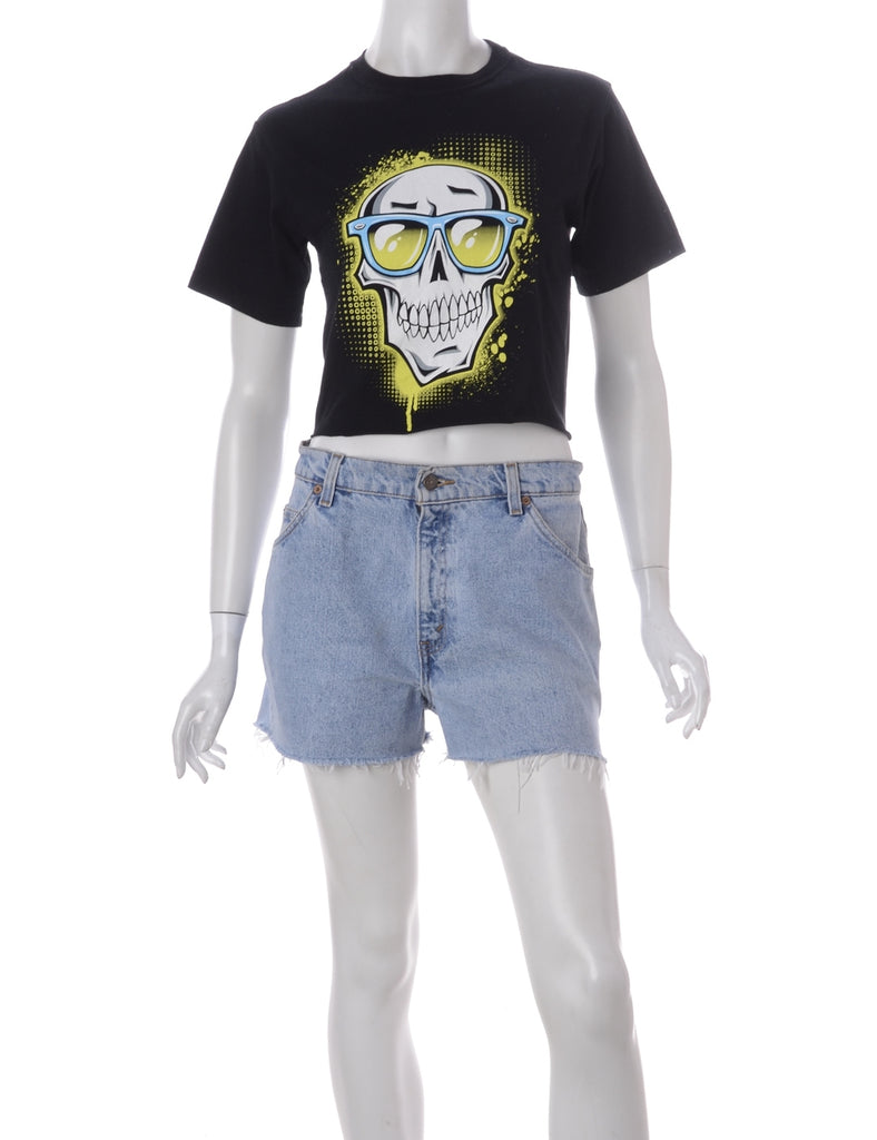Beyond Retro Label Label Kim Printed Cropped Tee