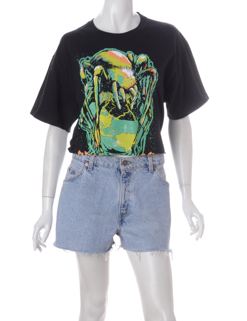 Beyond Retro Label Label Kim Printed Cropped Tee