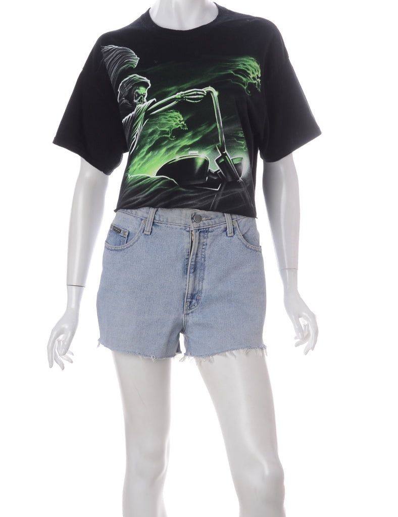 Beyond Retro Label Label Kim Printed Cropped Tee