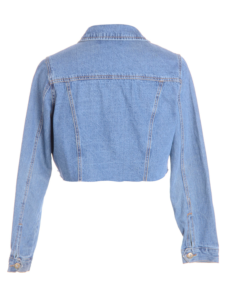 Beyond Retro Label Label Kylie Raw Edge Cropped Denim Jacket