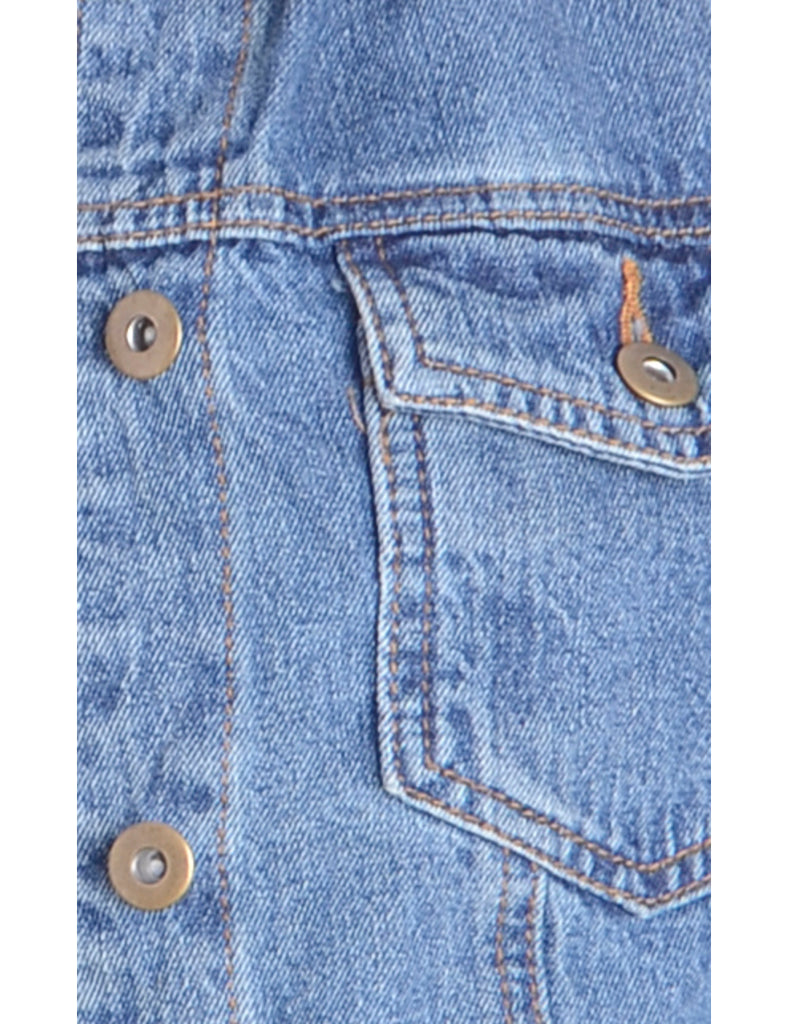 Beyond Retro Label Label Kylie Raw Edge Cropped Denim Jacket