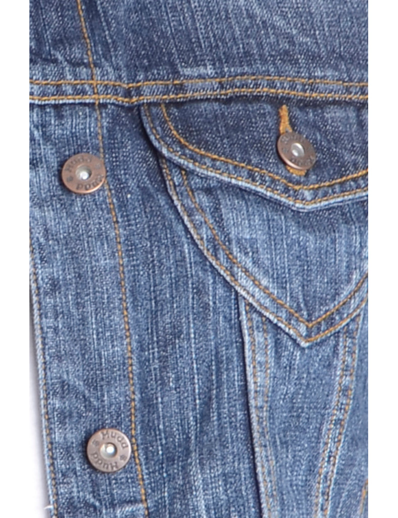 Beyond Retro Label Label Kylie Raw Edge Cropped Denim Jacket