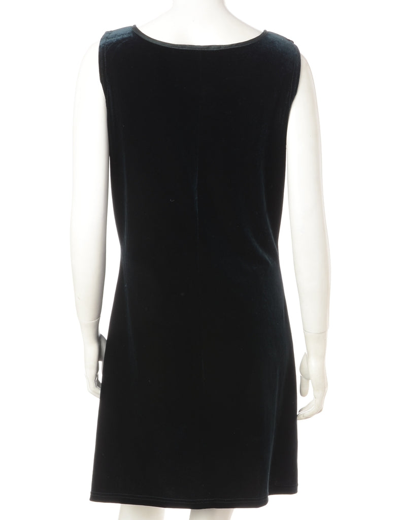 Beyond Retro Label Label Lace Up Velvet Mini Dress