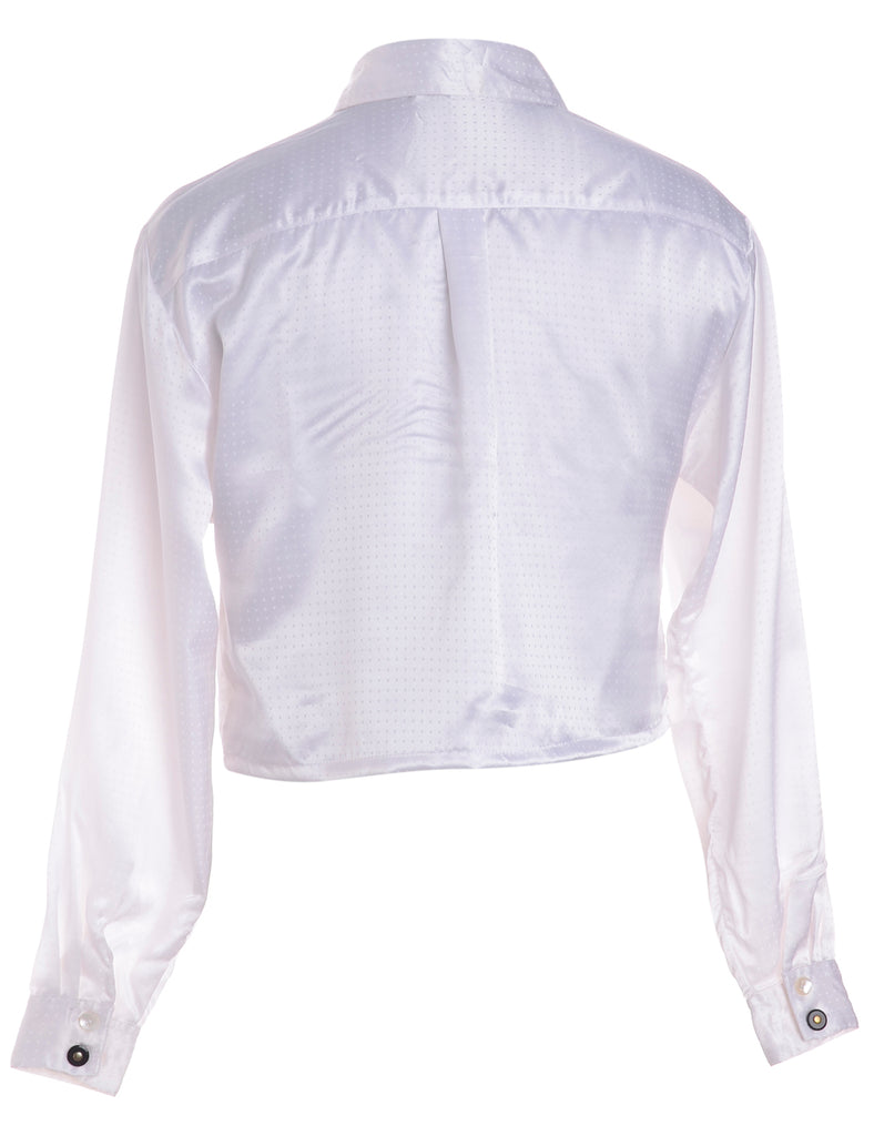Beyond Retro Label Label Long Sleeve Silk Pussy Bow Blouse