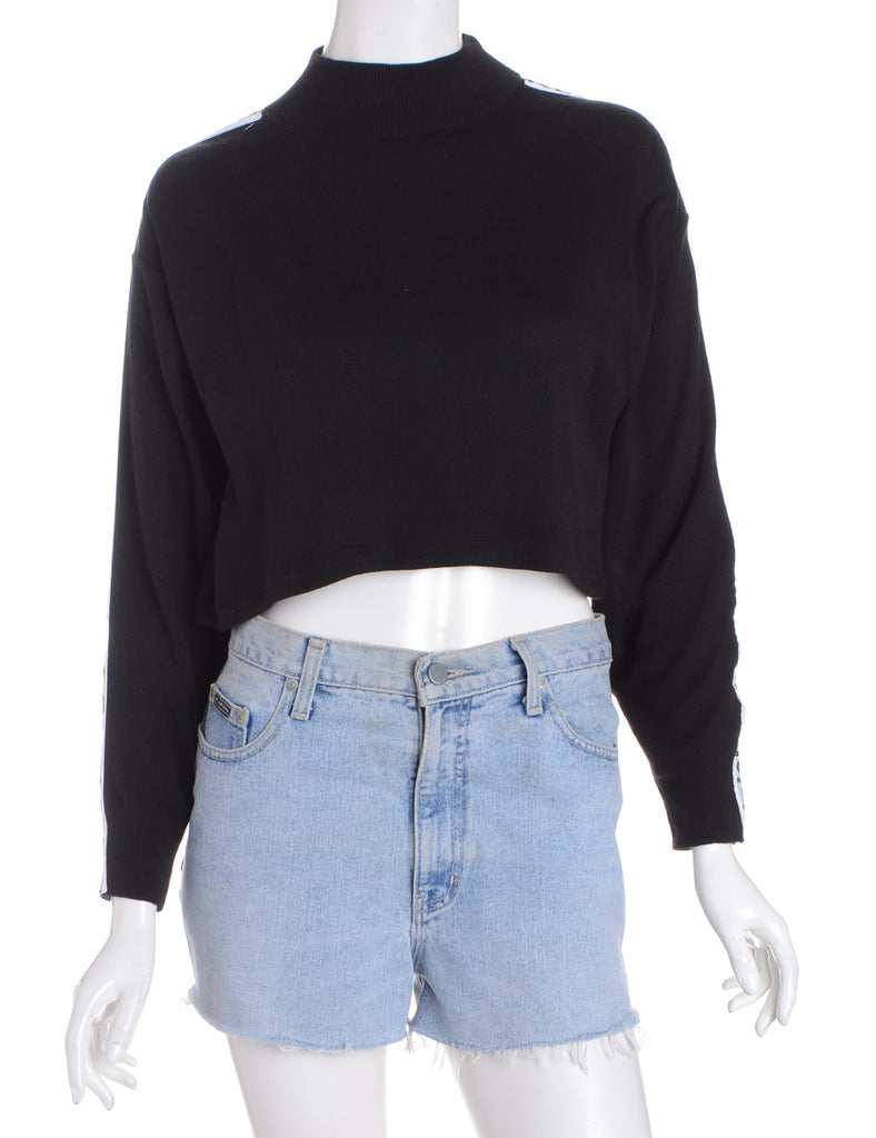 Beyond Retro Label Label Long Sleeved Cropped Tape Knit