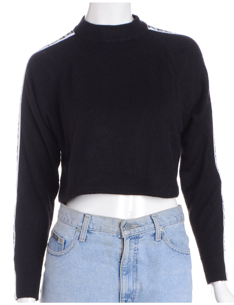 Beyond Retro Label Label Long Sleeved Cropped Tape Knit