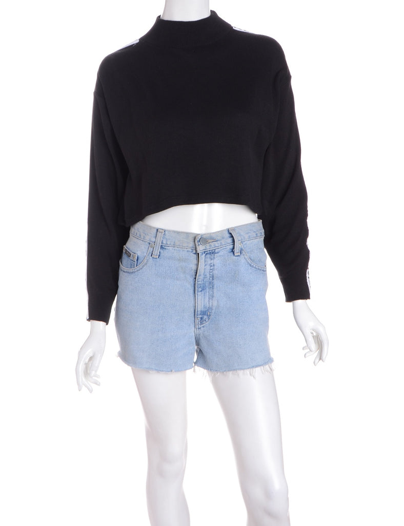 Beyond Retro Label Label Long Sleeved Cropped Tape Knit