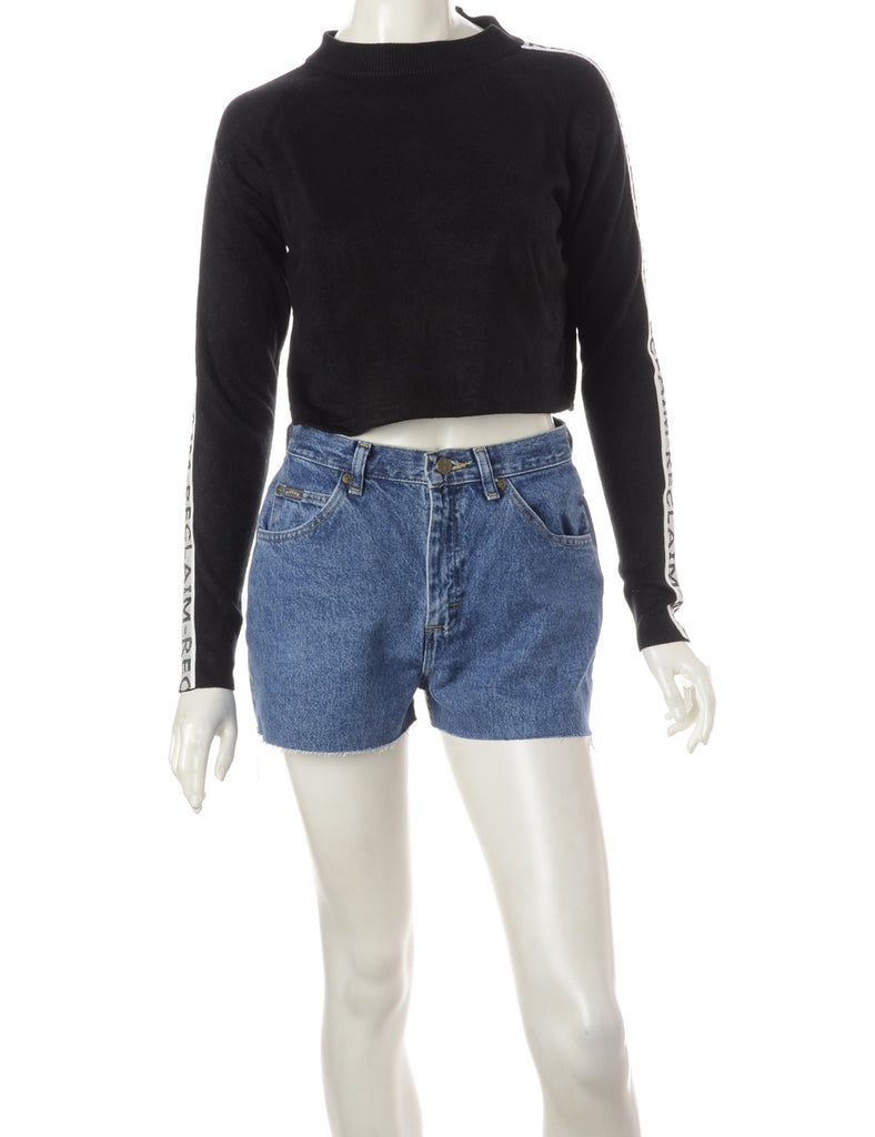 Beyond Retro Label Label Long Sleeved Cropped Tape Knit