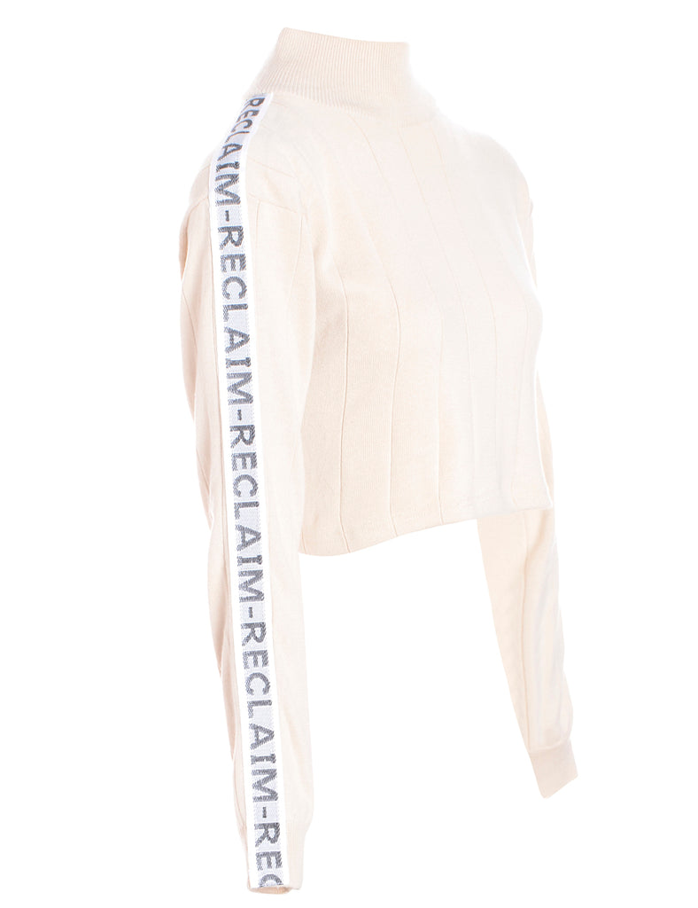 Beyond Retro Label Label Long Sleeved Kira Cropped Tape Knit