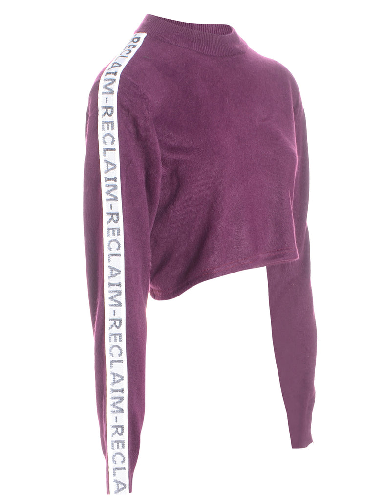 Beyond Retro Label Label Long Sleeved Kira Cropped Tape Knit