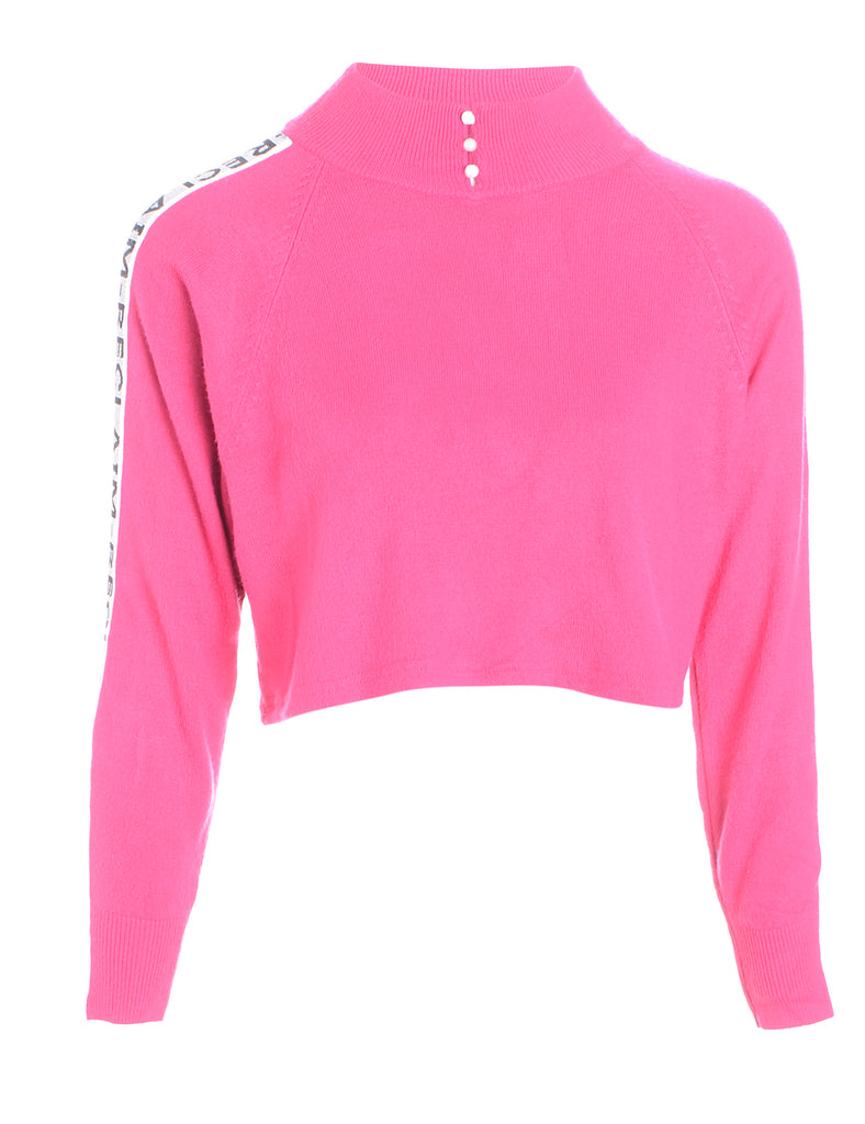 Beyond Retro Label Label Long Sleeved Kira Cropped Tape Knit