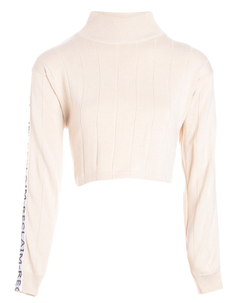 Beyond Retro Label Label Long Sleeved Kira Cropped Tape Knit