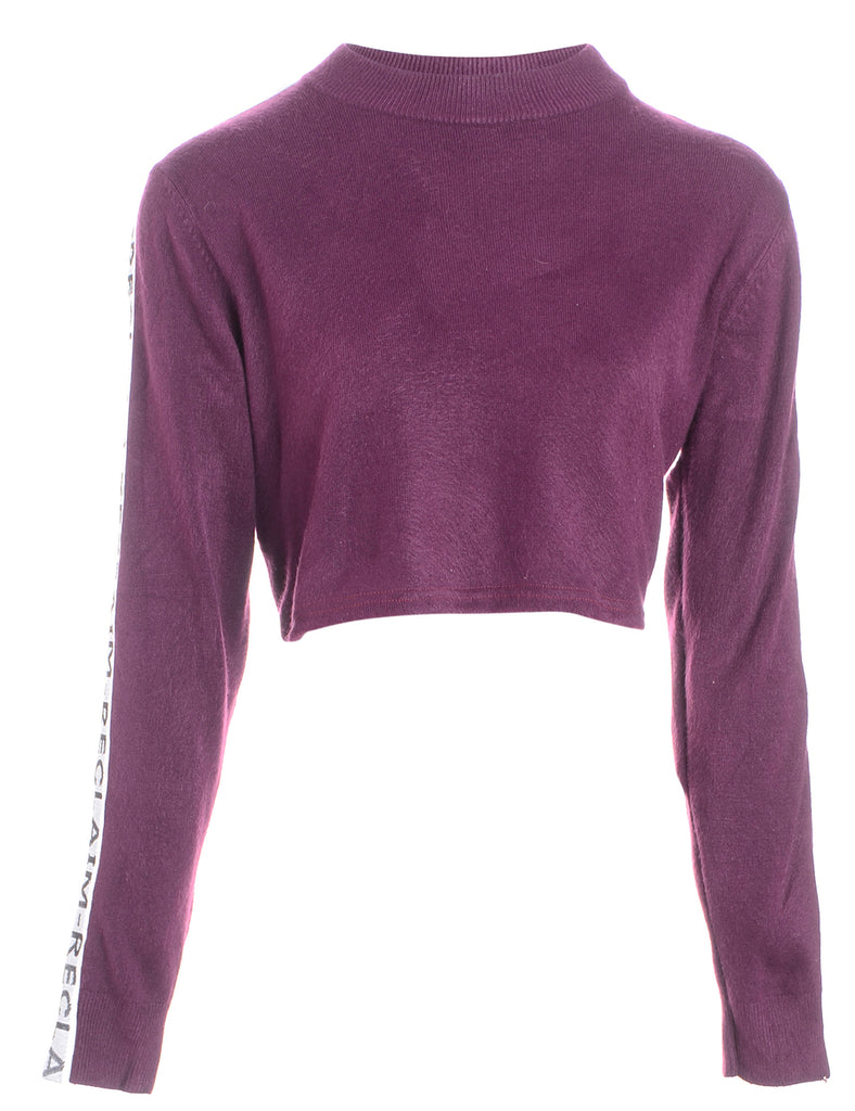 Beyond Retro Label Label Long Sleeved Kira Cropped Tape Knit