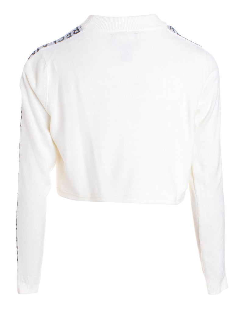 Beyond Retro Label Label Long Sleeved Kira Cropped Tape Knit