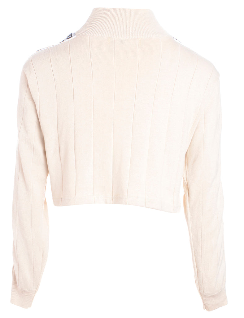 Beyond Retro Label Label Long Sleeved Kira Cropped Tape Knit
