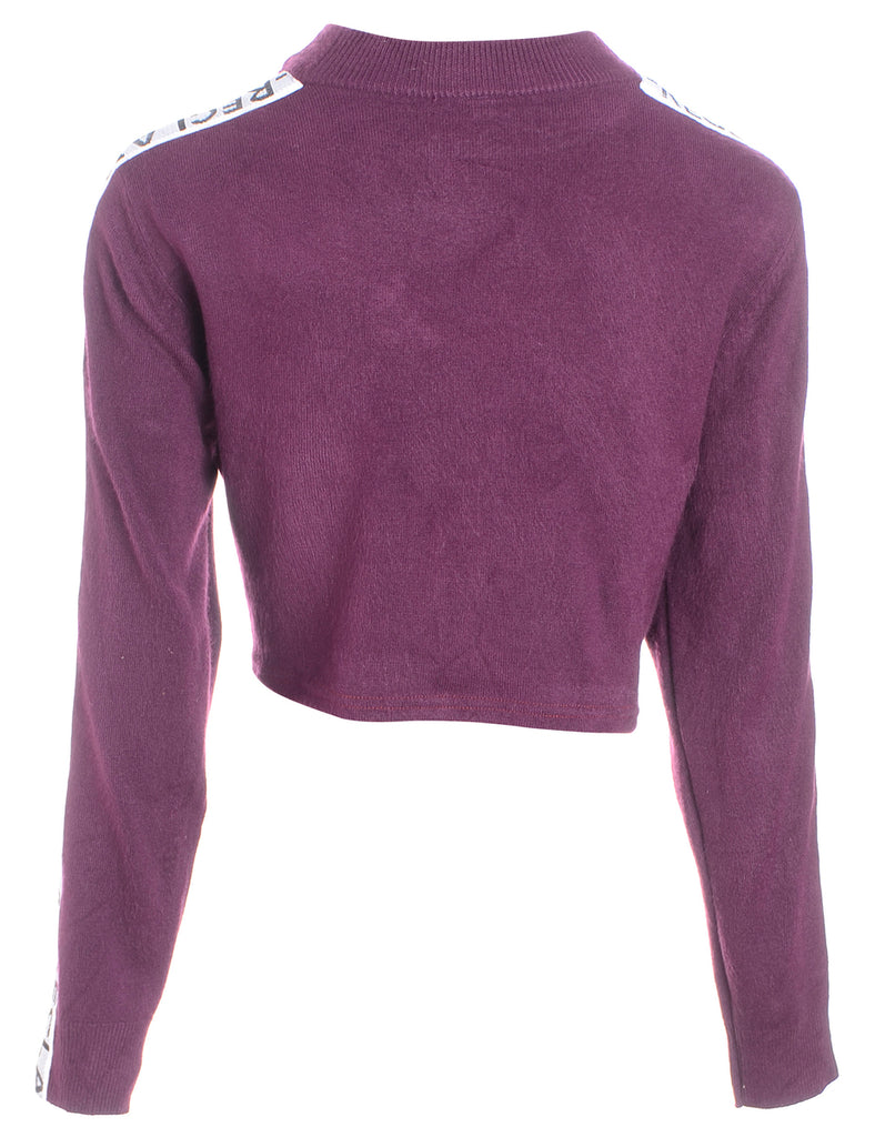 Beyond Retro Label Label Long Sleeved Kira Cropped Tape Knit