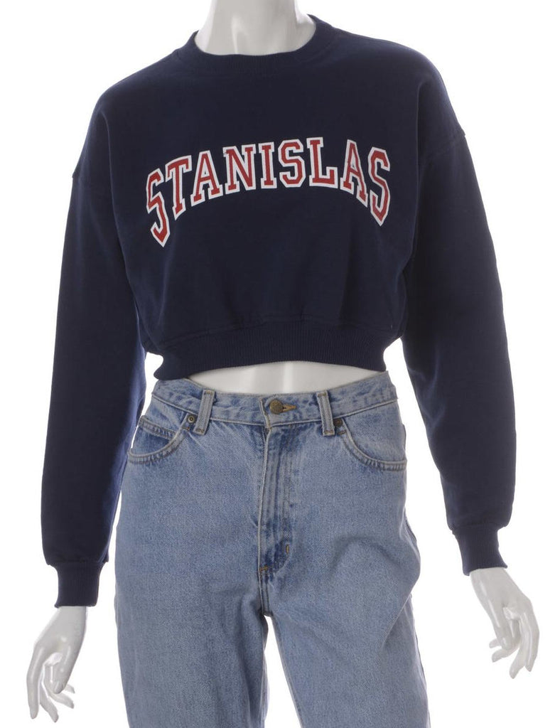 Beyond Retro Label Label Louise Cropped Sports Sweatshirt
