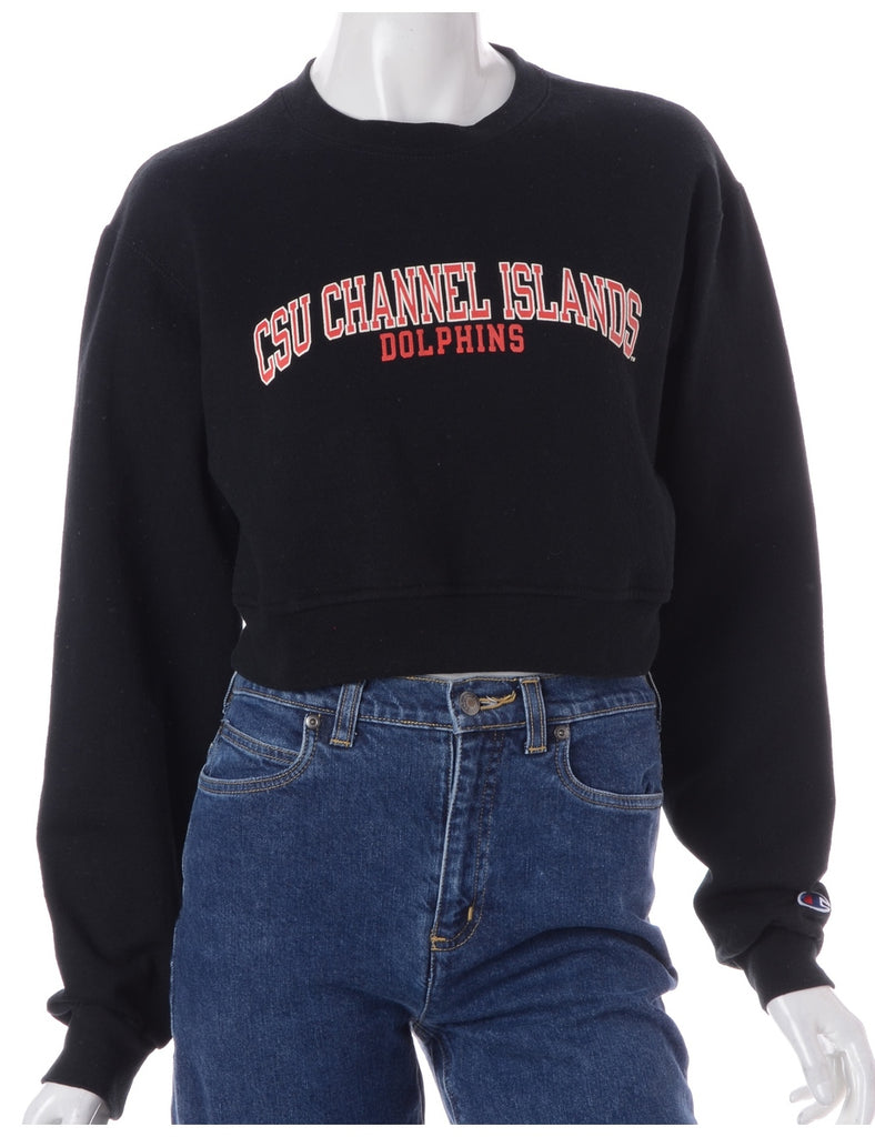 Beyond Retro Label Label Louise Cropped Sports Sweatshirt