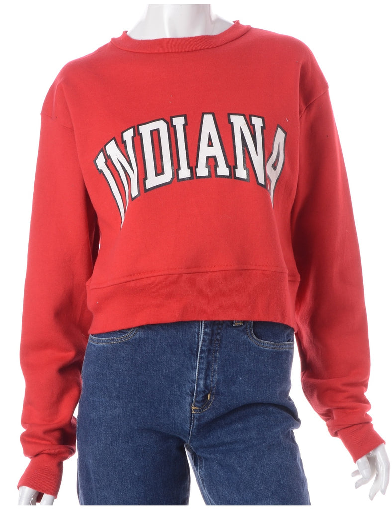 Beyond Retro Label Label Louise Cropped Sports Sweatshirt