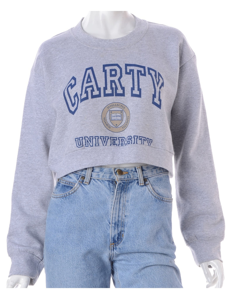 Beyond Retro Label Label Louise Cropped Sports Sweatshirt