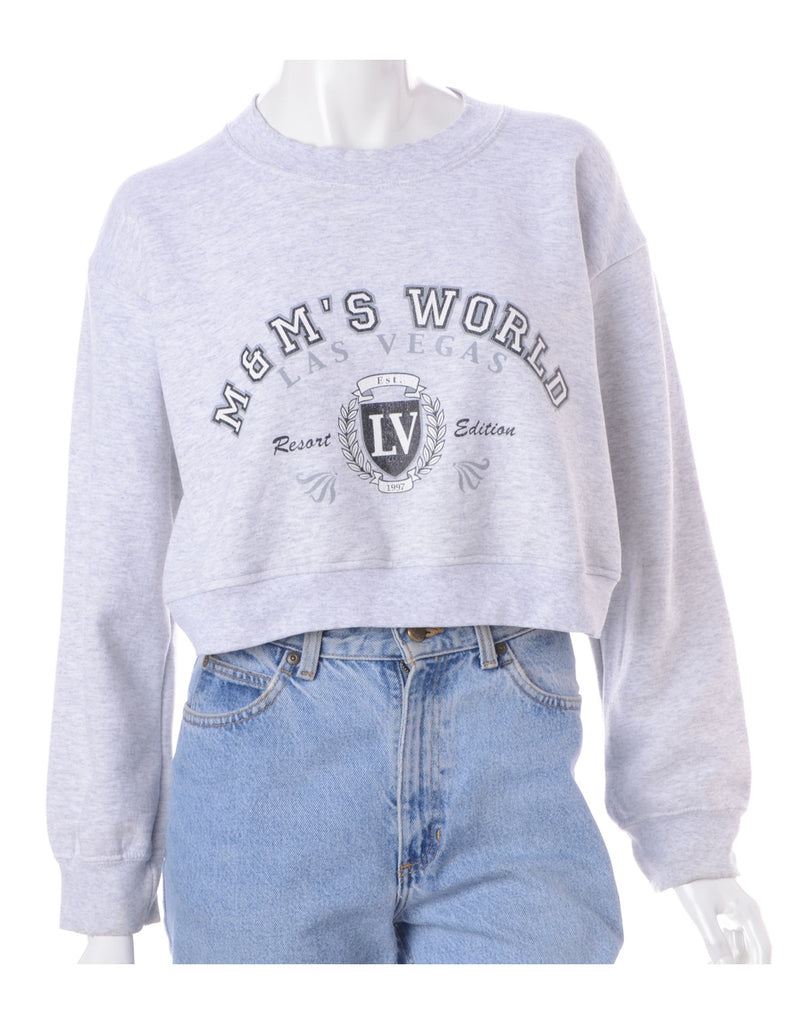 Beyond Retro Label Label Louise Cropped Sports Sweatshirt