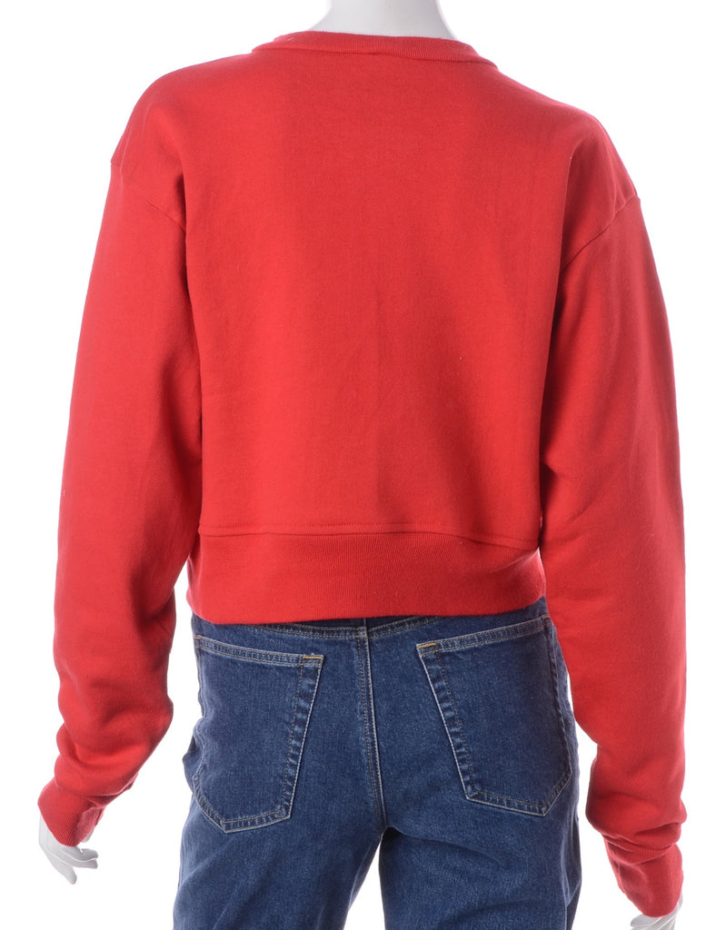 Beyond Retro Label Label Louise Cropped Sports Sweatshirt