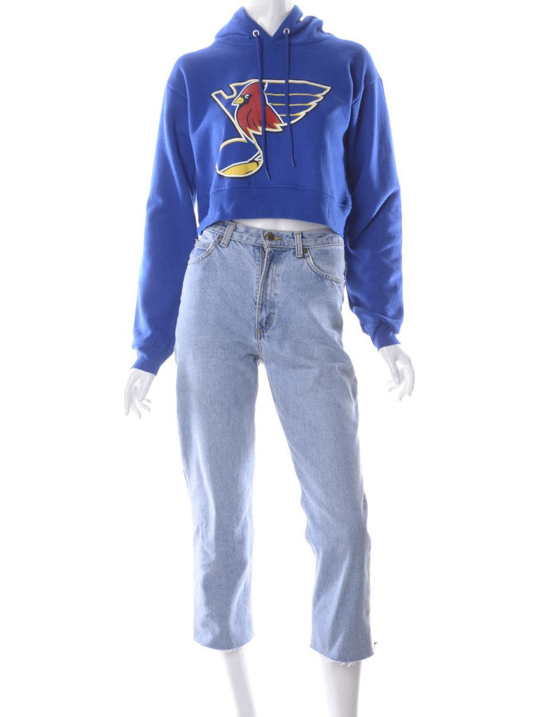 Beyond Retro Label Label Louise Cropped Sports Sweatshirt