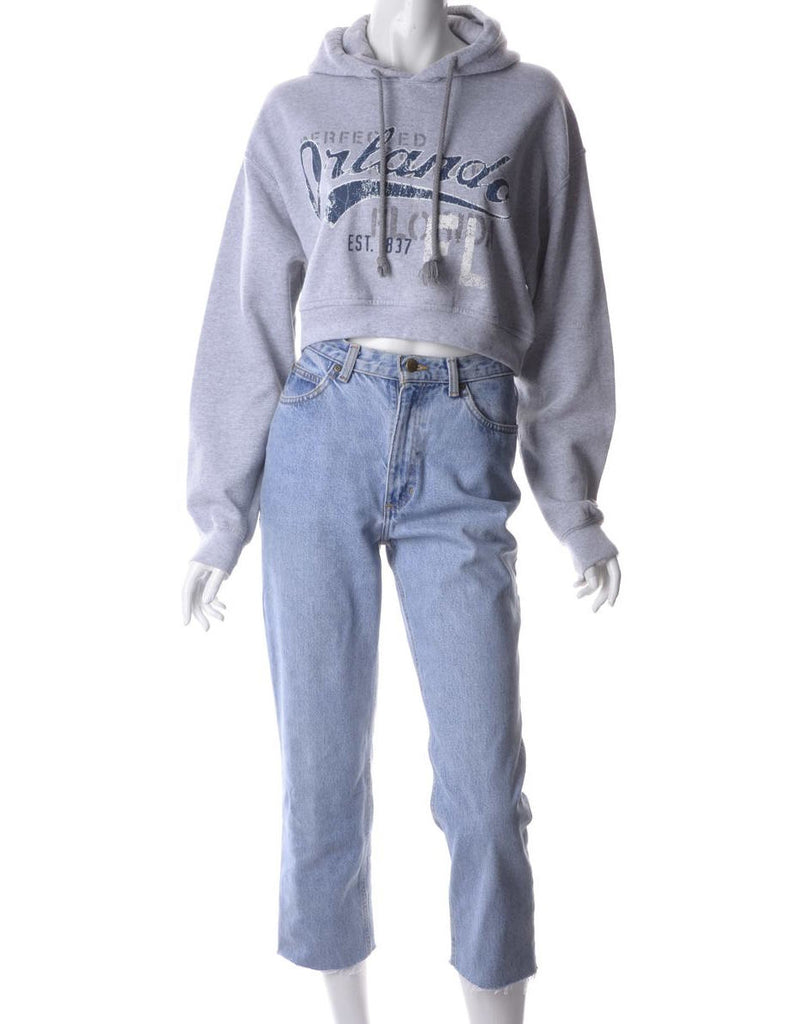 Beyond Retro Label Label Louise Cropped Sports Sweatshirt