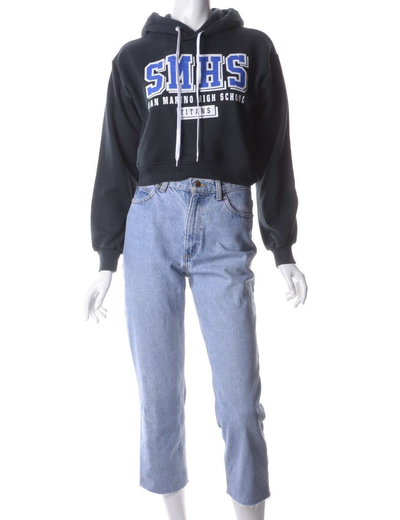 Beyond Retro Label Label Louise Cropped Sports Sweatshirt