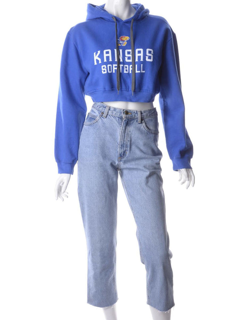 Beyond Retro Label Label Louise Cropped Sports Sweatshirt