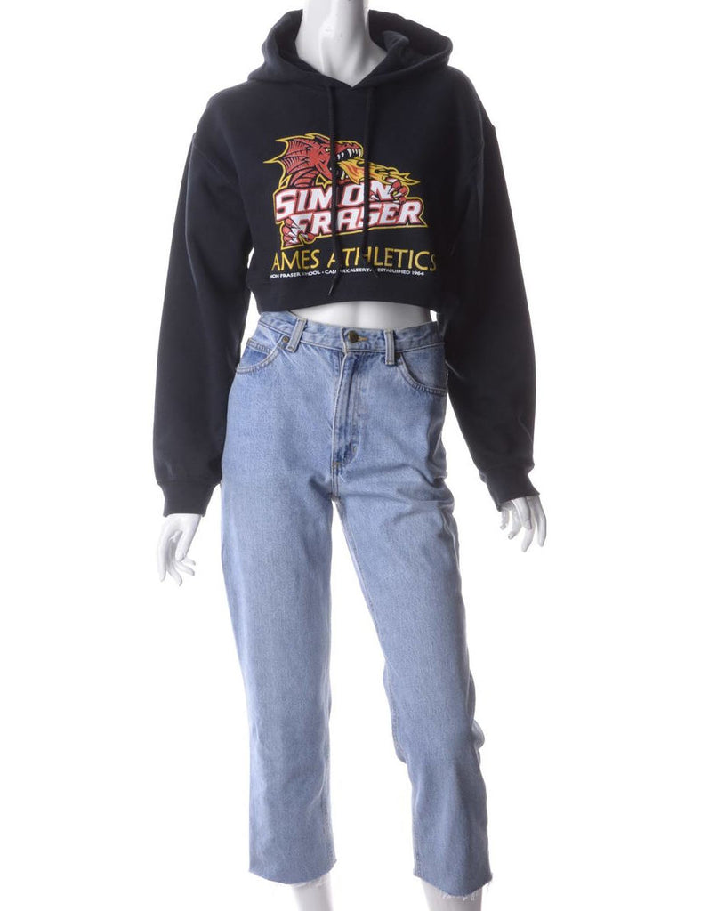 Beyond Retro Label Label Louise Cropped Sports Sweatshirt