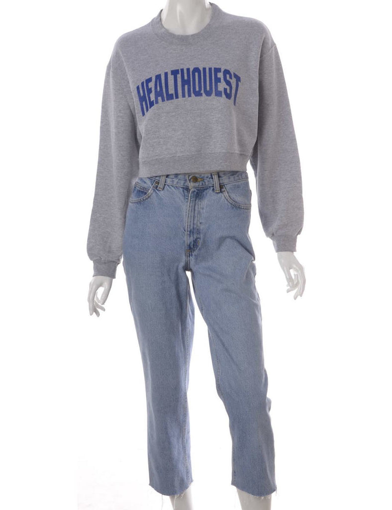Beyond Retro Label Label Louise Cropped Sports Sweatshirt
