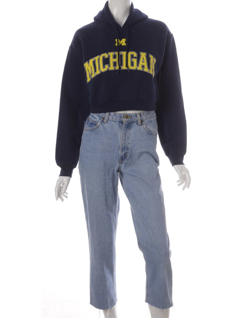 Beyond Retro Label Label Louise Cropped Sports Sweatshirt