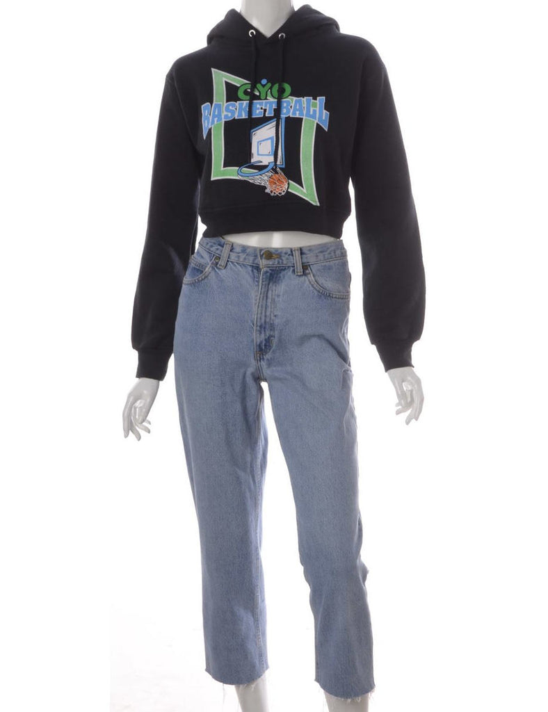 Beyond Retro Label Label Louise Cropped Sports Sweatshirt