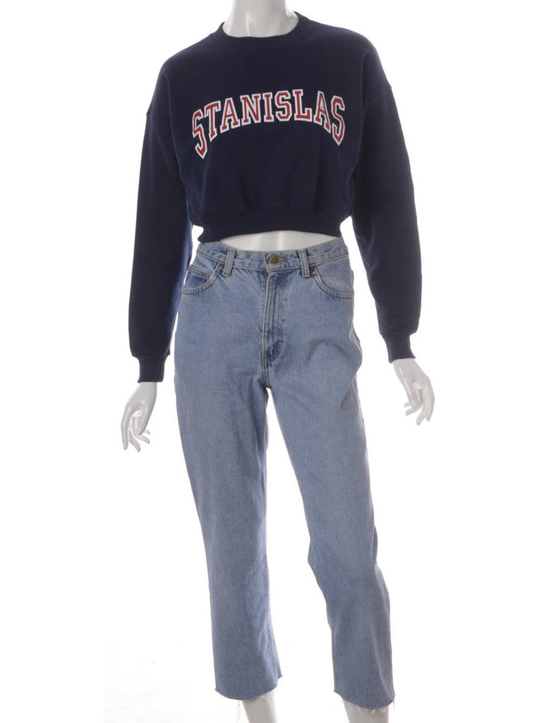 Beyond Retro Label Label Louise Cropped Sports Sweatshirt