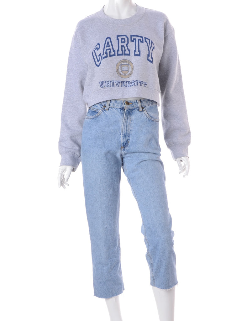 Beyond Retro Label Label Louise Cropped Sports Sweatshirt