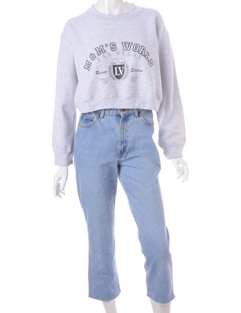 Beyond Retro Label Label Louise Cropped Sports Sweatshirt