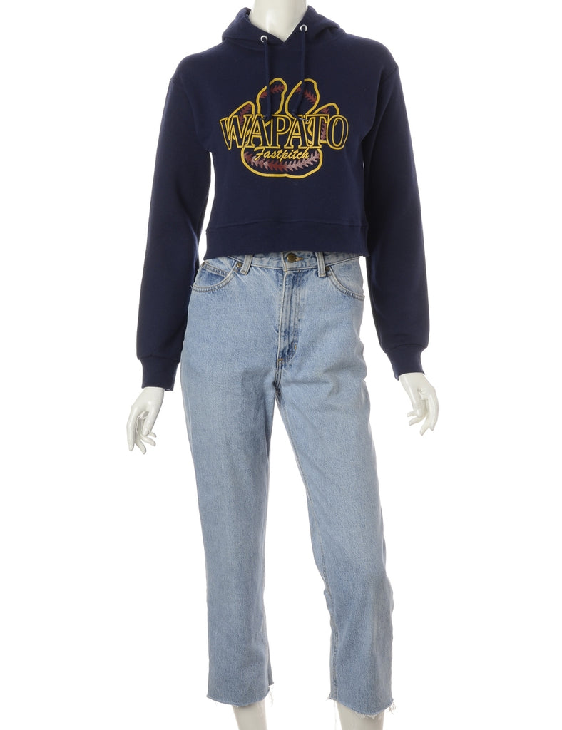 Beyond Retro Label Label Louise Cropped Sports Sweatshirt