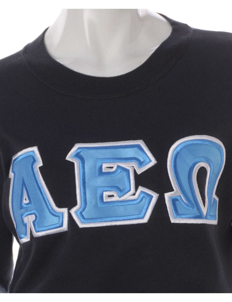 Beyond Retro Label Label Louise Cropped Sports Sweatshirt