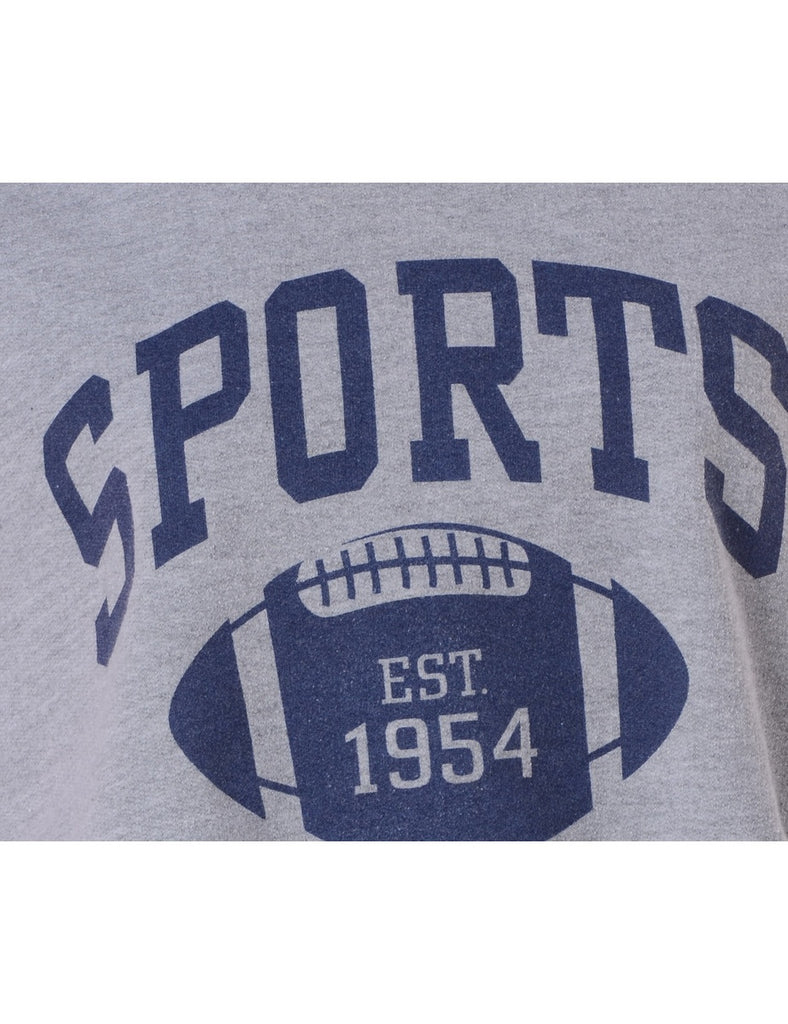 Beyond Retro Label Label Louise Cropped Sports Sweatshirt