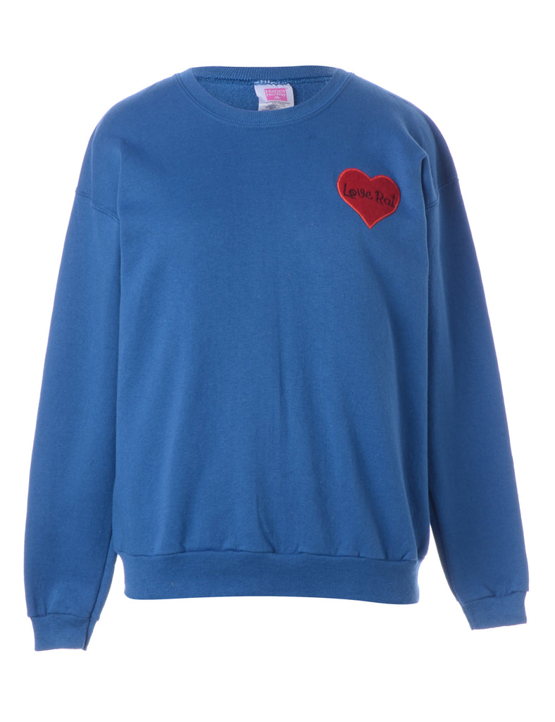 Beyond Retro Label Label Love Rat Embroidered Sweatshirt