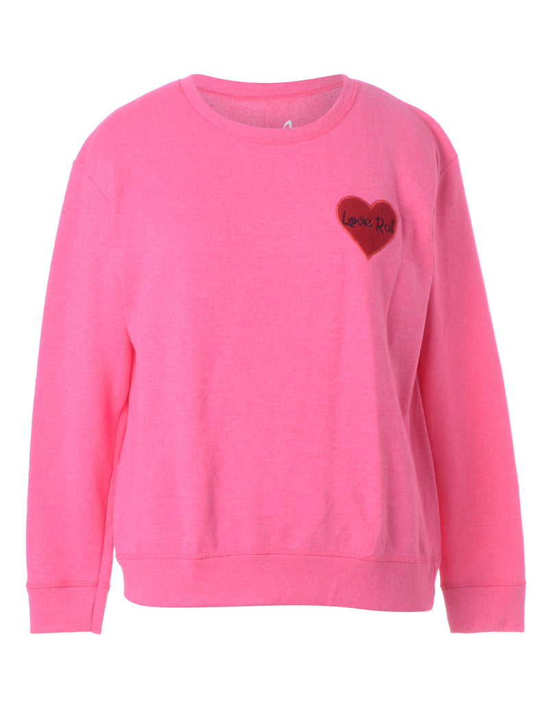 Beyond Retro Label Label Love Rat Embroidered Sweatshirt