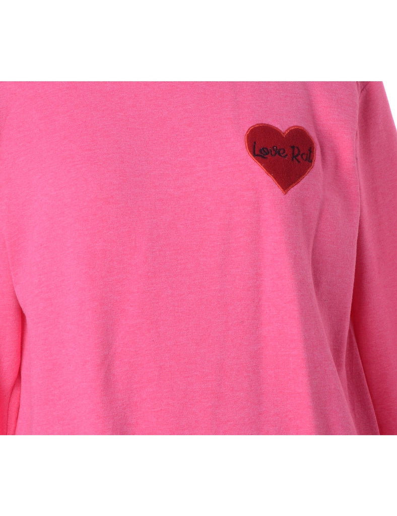 Beyond Retro Label Label Love Rat Embroidered Sweatshirt
