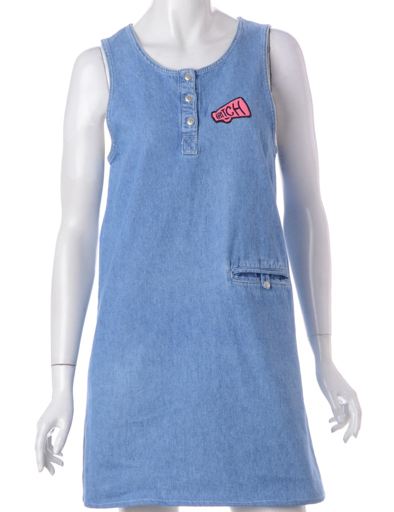 Beyond Retro Label Label Medium Wash B*TCH Dress